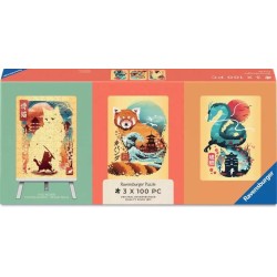Acheter un lot de 3 puzzle miniatures 100 pièces ravensburger