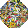 Puzzle 500 pièces eeboo - Mushrooms and Butterflies