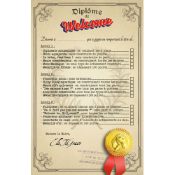 Welcome - Bloc de recharge