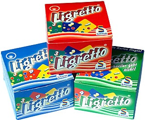 Il existe 3 boites de ligretto pour pouvoir jouer jusqu'à 12 joueurs !