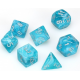 Set de 7 dés - Cirrus Aqua/Argent