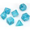 Set de 7 dés - Cirrus Aqua/Argent