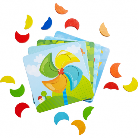 Jeu de classement - Lunes colorées