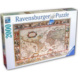 Puzzle 2000 pièces - Ravensburger - Mapemonde 1650