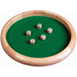 Piste de dés Luxe 45 cm - bois