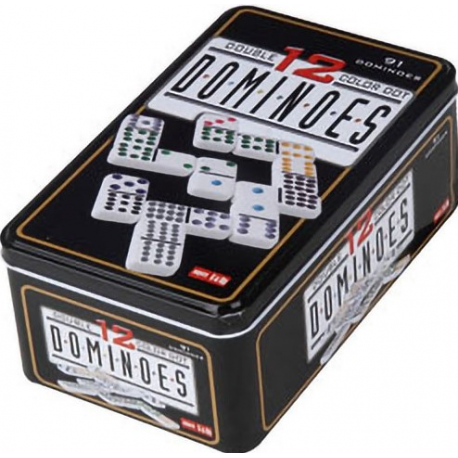 Dominos double 12 colorés