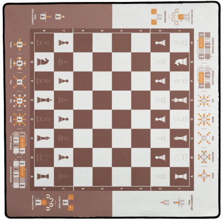 Tapis de jeu 60x60 Echecs pédagogiques