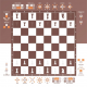 Tapis de jeu 60x60 Echecs pédagogiques