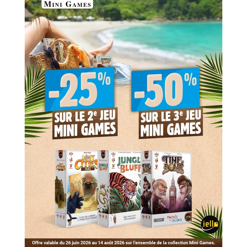 Promo Mini Games Iello – Jusqu’à -50 % sur vos jeux d’été