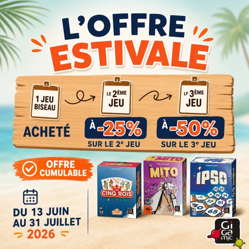 Promo Boîte Biseau Gigamic – Jusqu’à -50 % sur vos jeux