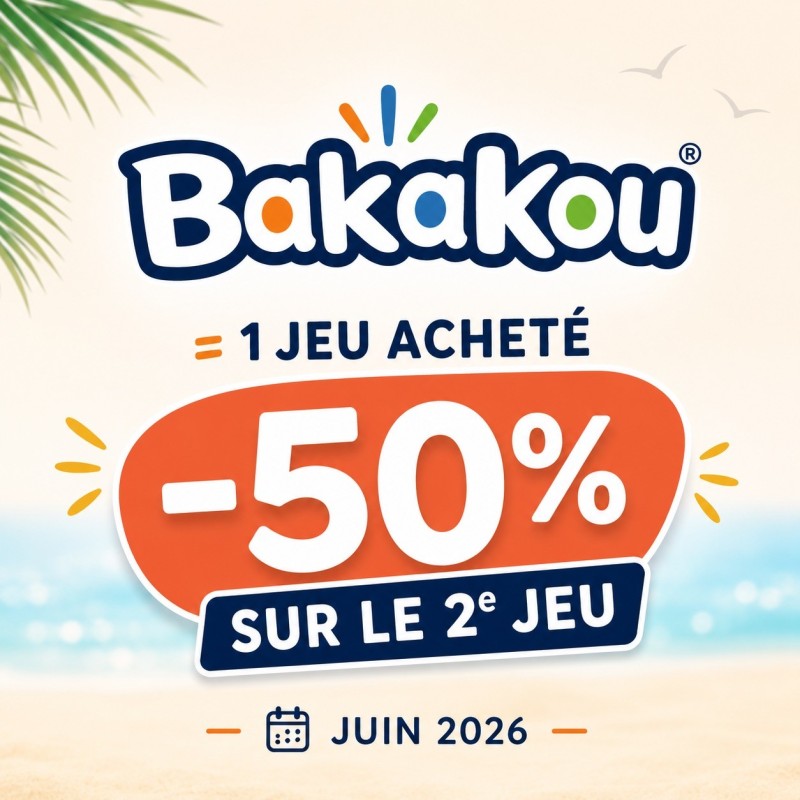Promo Bakakou – Jusqu’à -50 % sur le second jeu